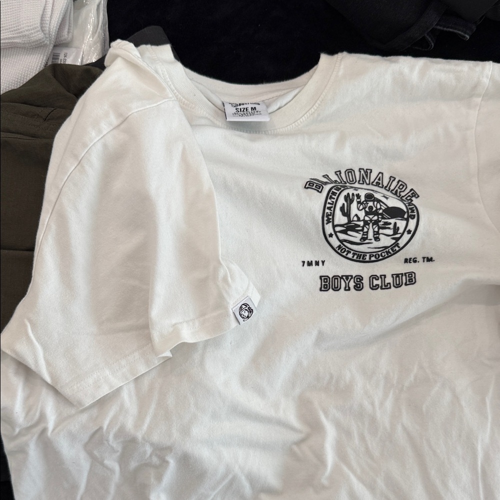 Billionaire Boys Club White Graphic Tee for Kids